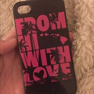Phone case iPhone 4 with Hawaii with love