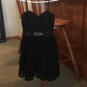 Adrianna Papell short black evening dress