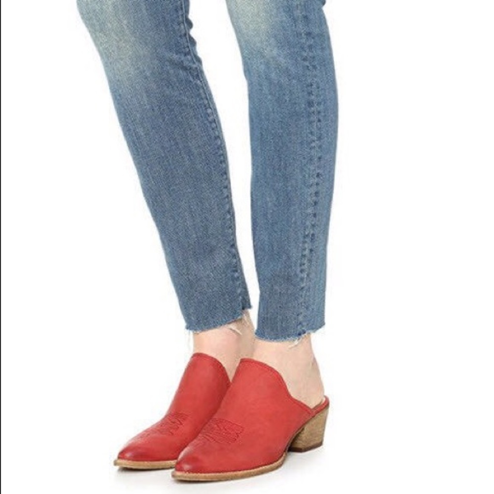 Dolce Vita Women's Shiloh Mules - RED WESTERN MULE