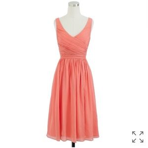 Jcrew chiffon "Heidi" bridesmaids dress
