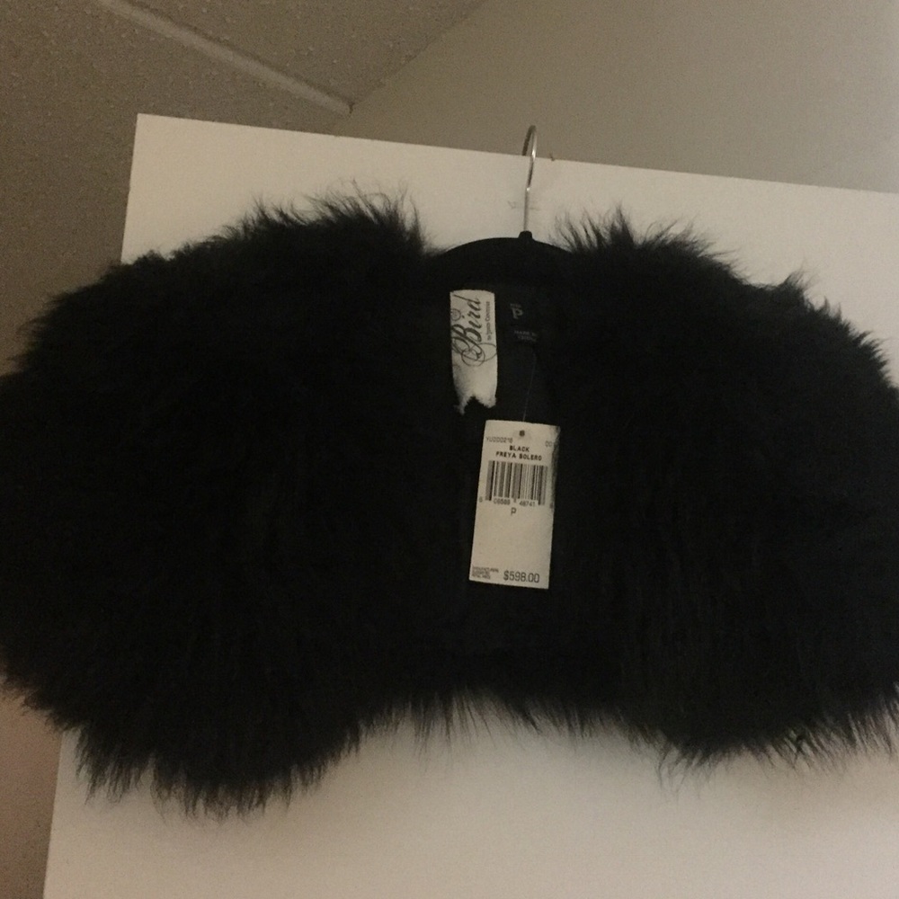 Juicy Couture Freya Bolero Faux Fur Crop jacket