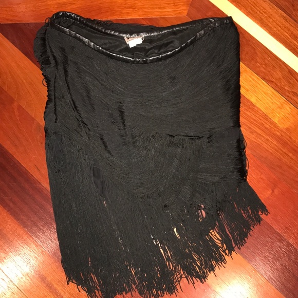 HauTe Hippie fringe skirt