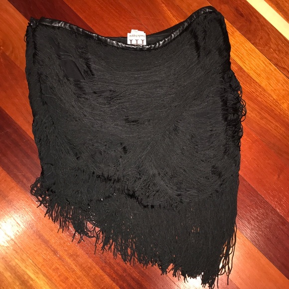 HauTe Hippie fringe skirt