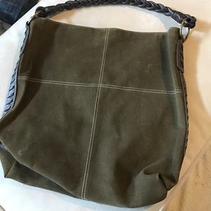 Green Suede Tote