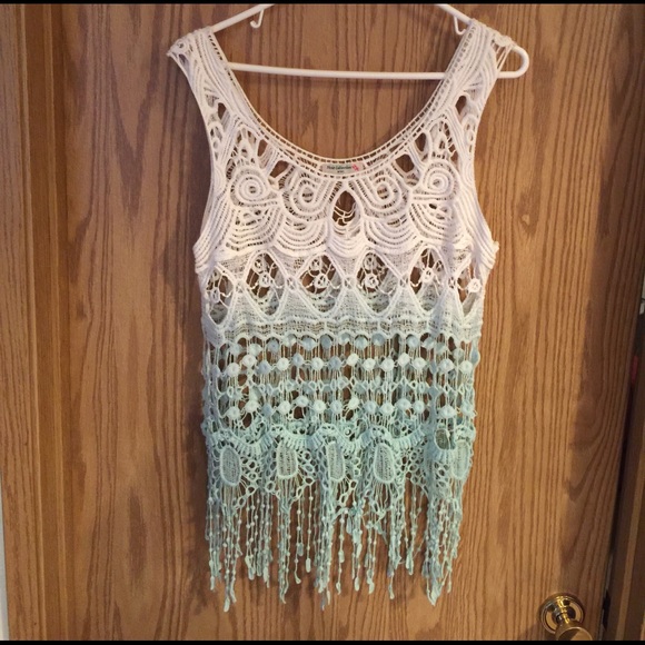 Vivid Collection of NY Tops - EUC Lace Tank "Get your compliments here" Fit S-M