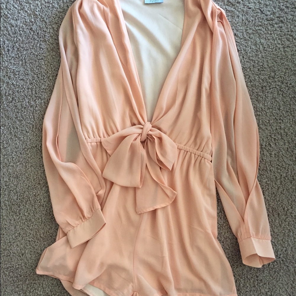 Peach Tobi romper