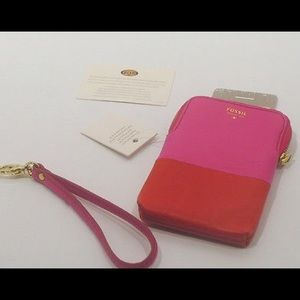 Fossil Wristlet/Phone Case Clutch.