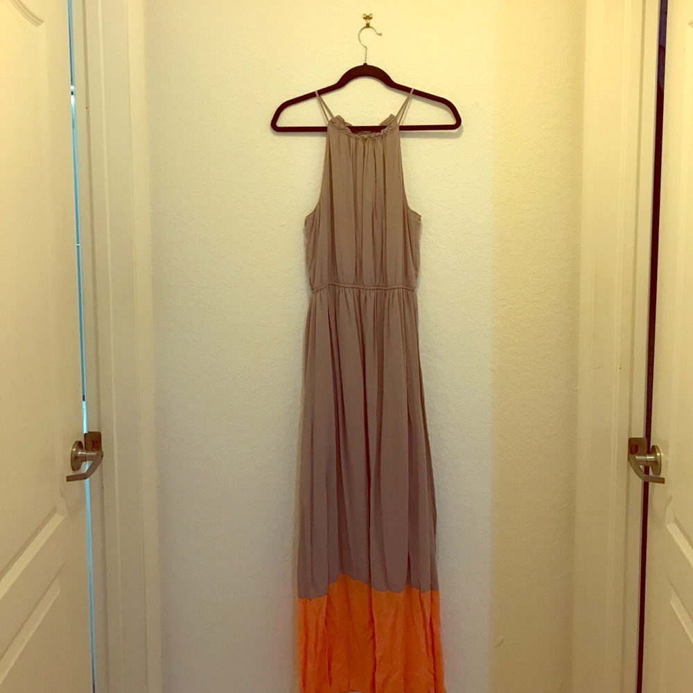 High-Neck Maxi Dress