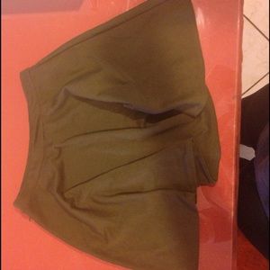 Forest green skater skirt