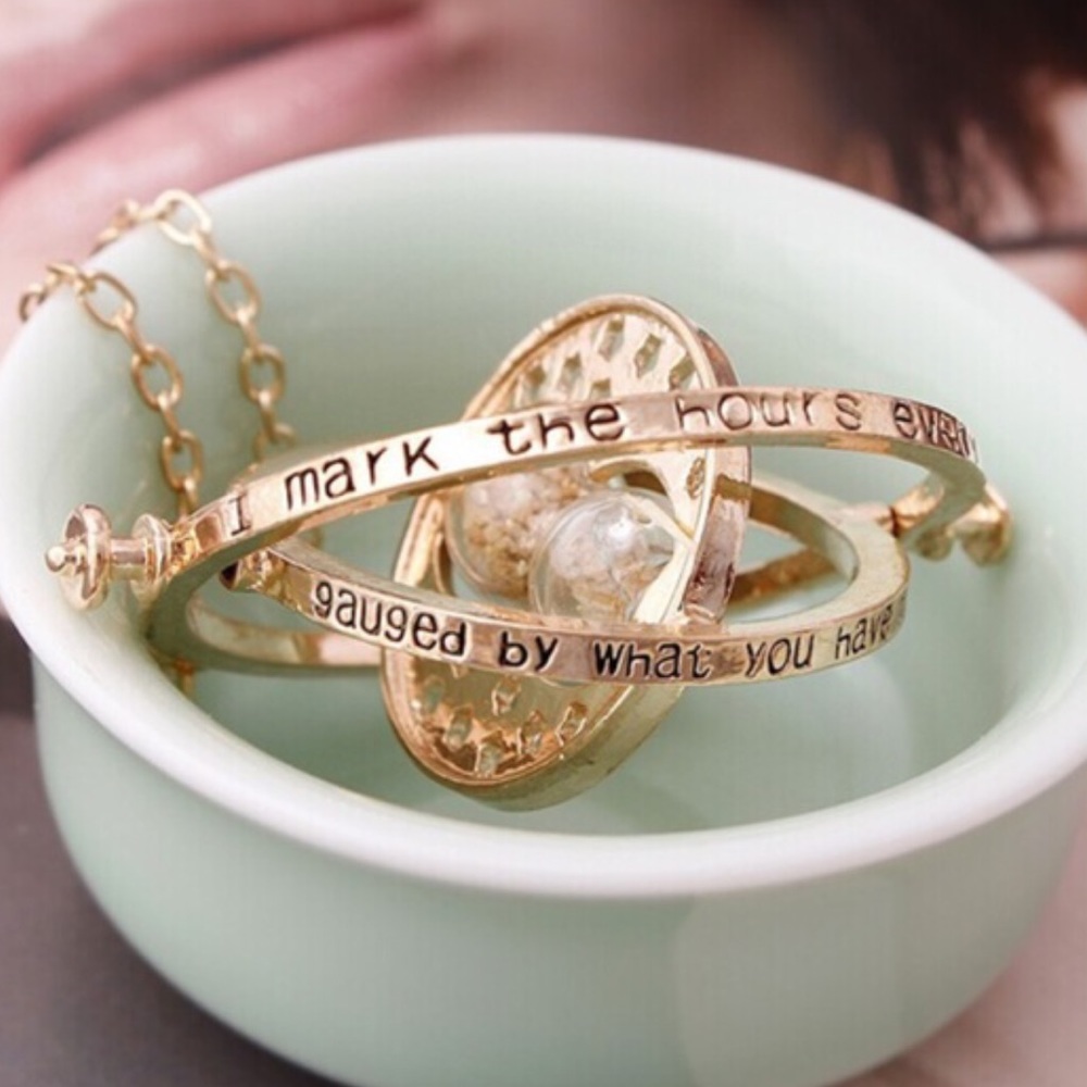 Rotating Time Turner Necklace - Picture 1 of 8