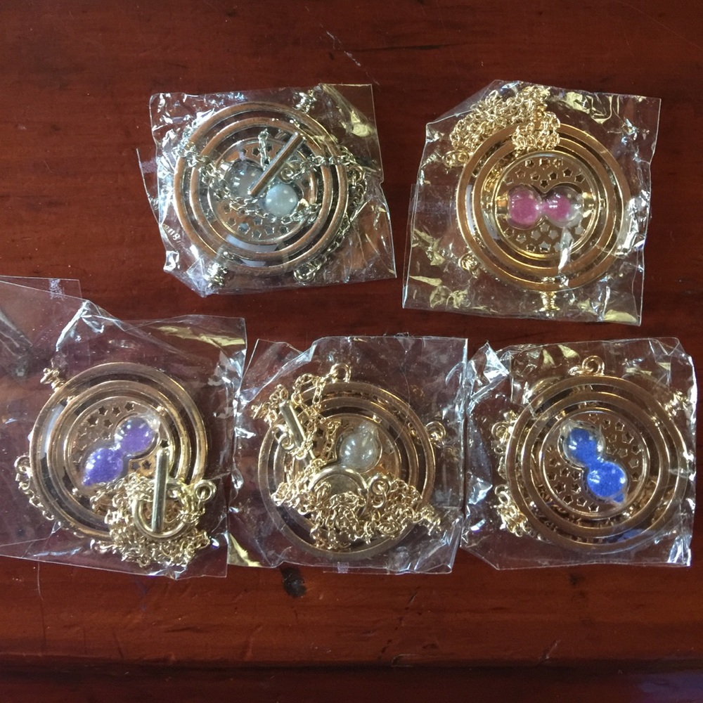 Rotating Time Turner Necklace - Picture 8 of 8
