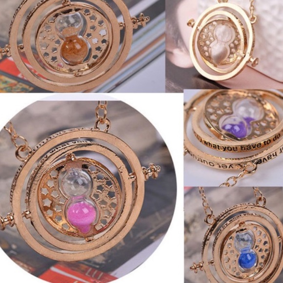 Rotating Time Turner Necklace - Picture 3 of 8