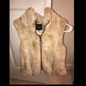 Faux fur vest