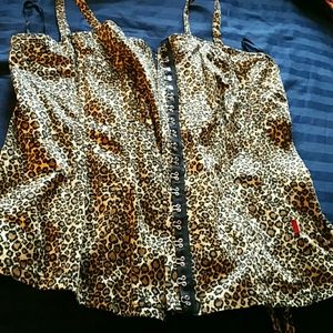Leopard print Tripp corset