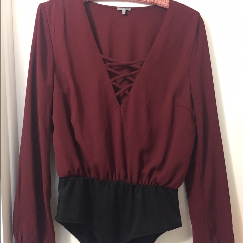 Maroon onesie/playsuit