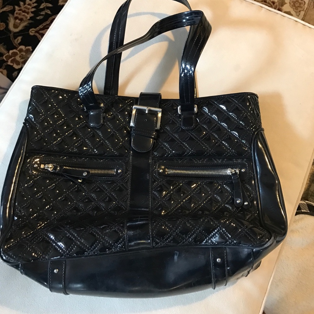 Navy Quilted Work Bag