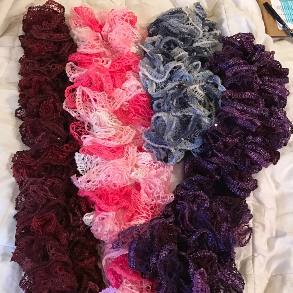Crocheted scarf bundle 4