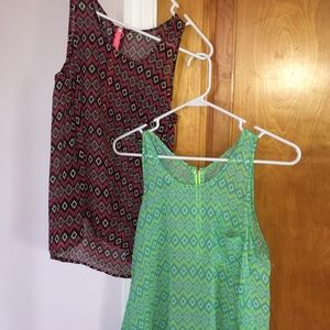 matching sheer tank tops