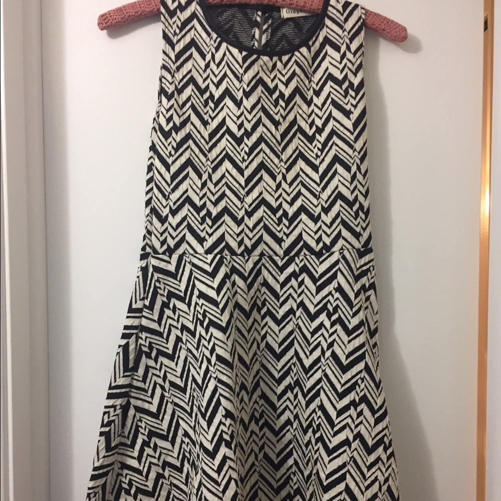 Chevron patterned dress