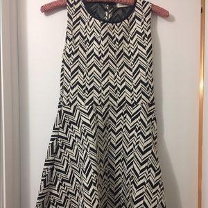 Chevron patterned dress
