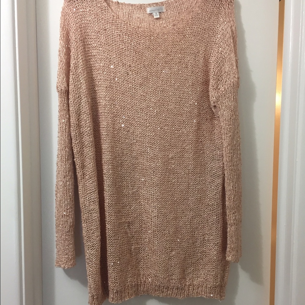 Light pink sweater dress
