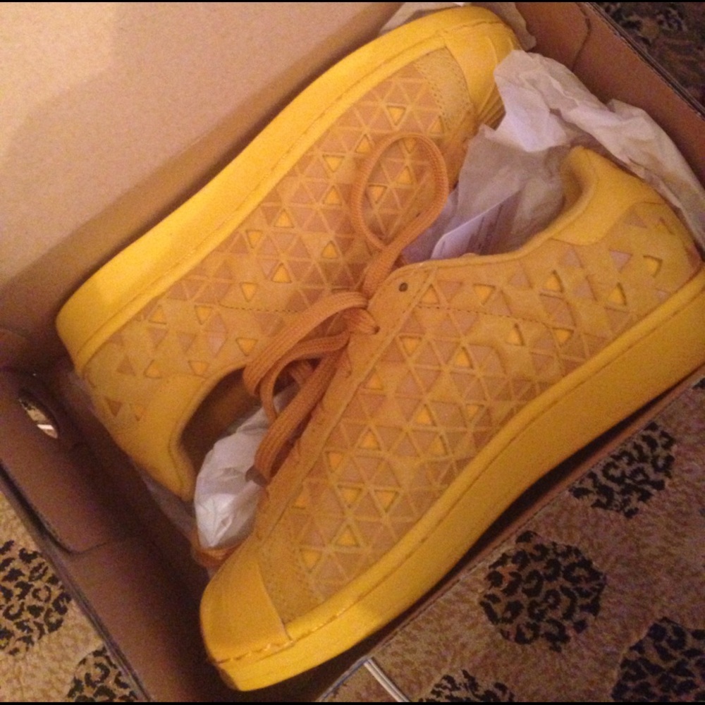 Adidas sneaker superstar reflective yellow