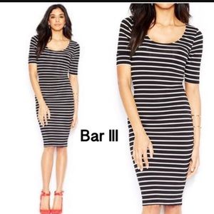 Bar III striped midi dress