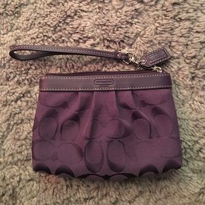 Coach purple wristlets