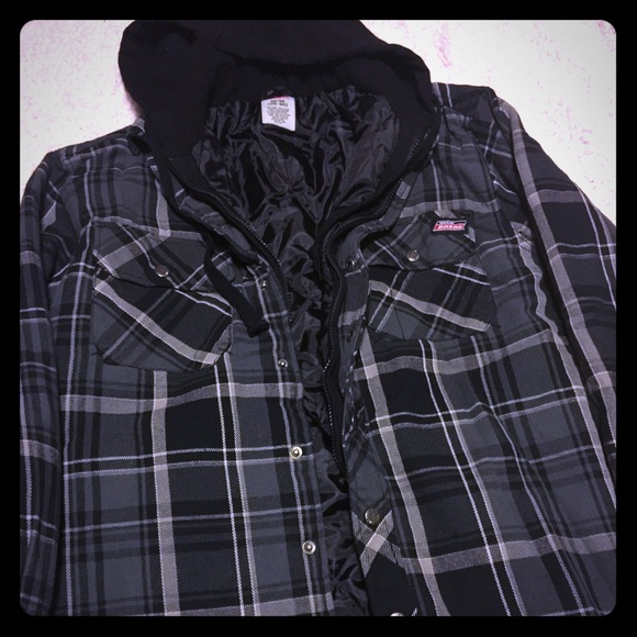 dickies men's fleece pullover with flannel lined hoodie