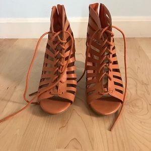 Lace up booties from Charlotte Russe brand new!