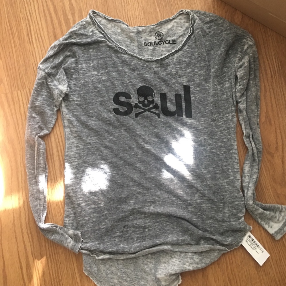 NWT long sleeve cozy distressed SoulCycle shirt