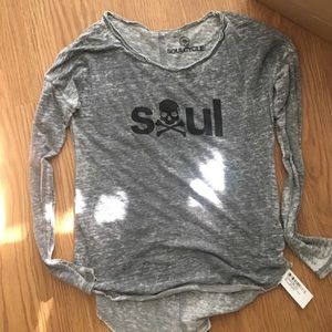 NWT long sleeve cozy distressed SoulCycle shirt