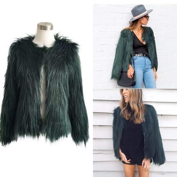 Jackets & Blazers - ** REDUCED ** Beautiful Shaggy faux fur jacket