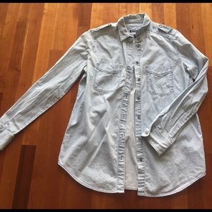 Express denim button up