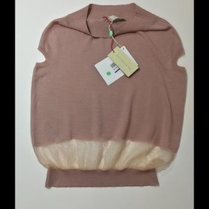 NWT Stella McCartney pink cashmere blend sweater