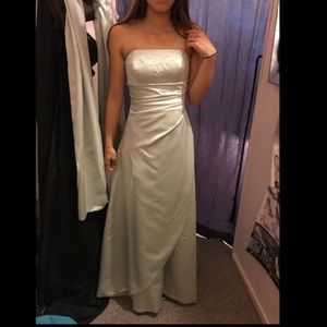 Mint green/ silver prom dress!