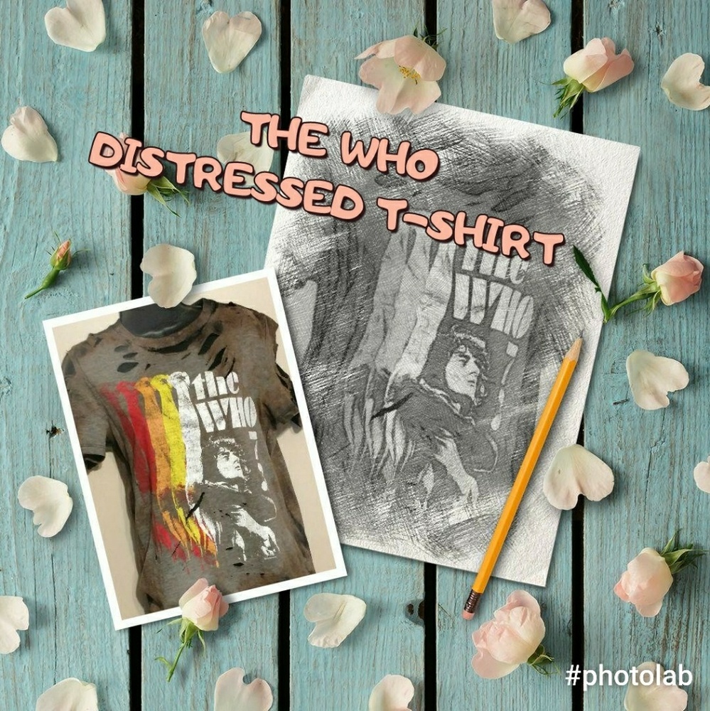 Distressed Ripped The Who Tshirt Size Small