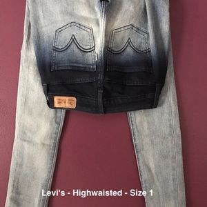 High waisted Ombré Levi's