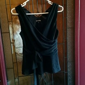 Express sheer/black dressy tank