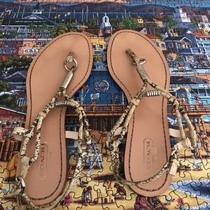 Coach sandal Thongs, size 8.5