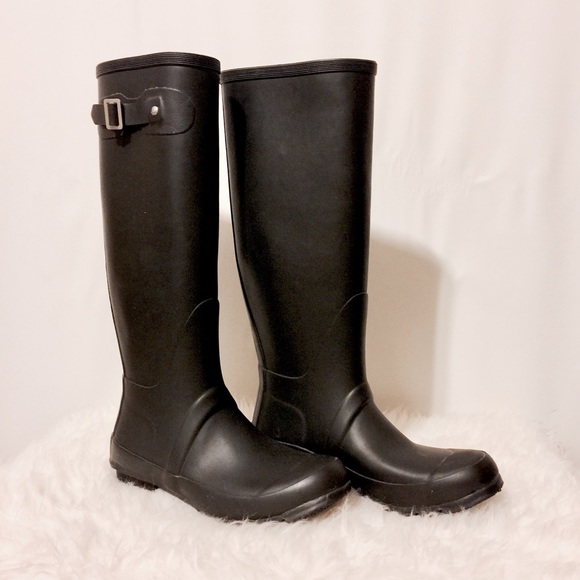 UNIONBAY Shoes - Black Rain Boots NWOB