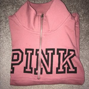 PINK VS Quarter ZIP NWOT
