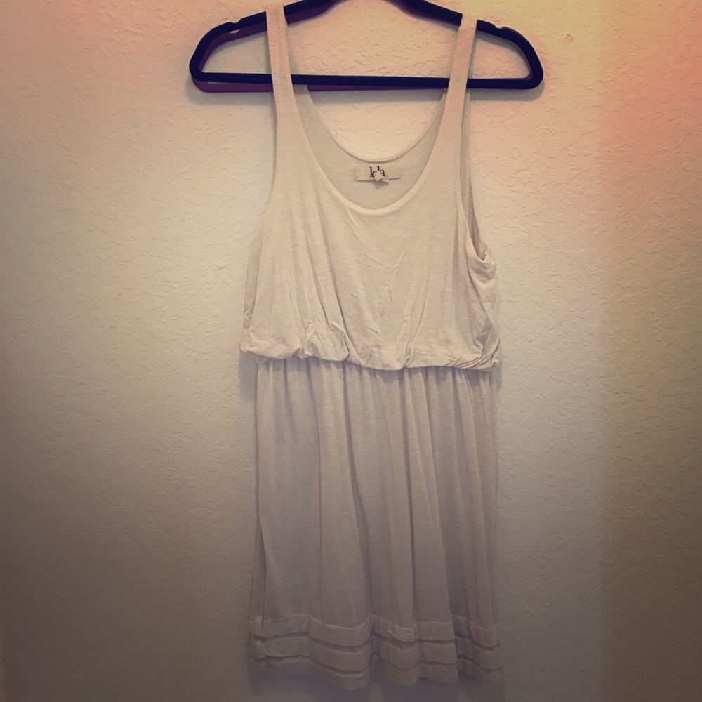 White empire waist mini