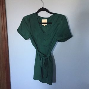 Modcloth Team Leader Top in Emerald