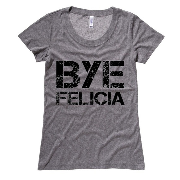 Bye Felicia Grey Crew Neck - Picture 1 of 2