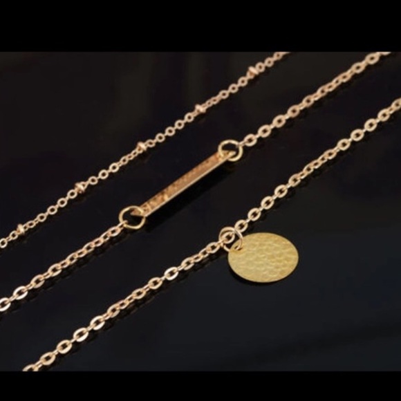 ‼️ONE LEFT🌿 Boho Triple Layered Dainty Necklace - Picture 3 of 3