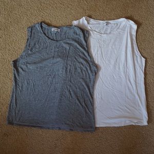Two Babaton Sleeveless Tshirts