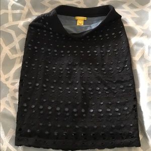 Catherine Malandrino black knit skirt