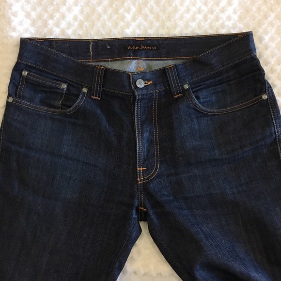 • SOLD • Men's Slim Jim Nudie Jeans W34 L32 - Picture 4 of 8