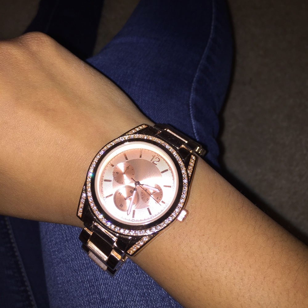 Rose gold watch